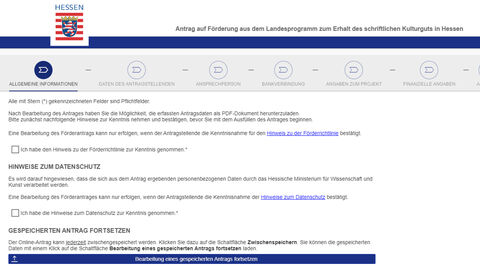 Online-Antragsverfahren für das Landesprogramm Bestandserhaltung Hessen Hessen Startseite des Online-Antragsverfahrens für das Landesprogramm Bestandserhaltung Hessen